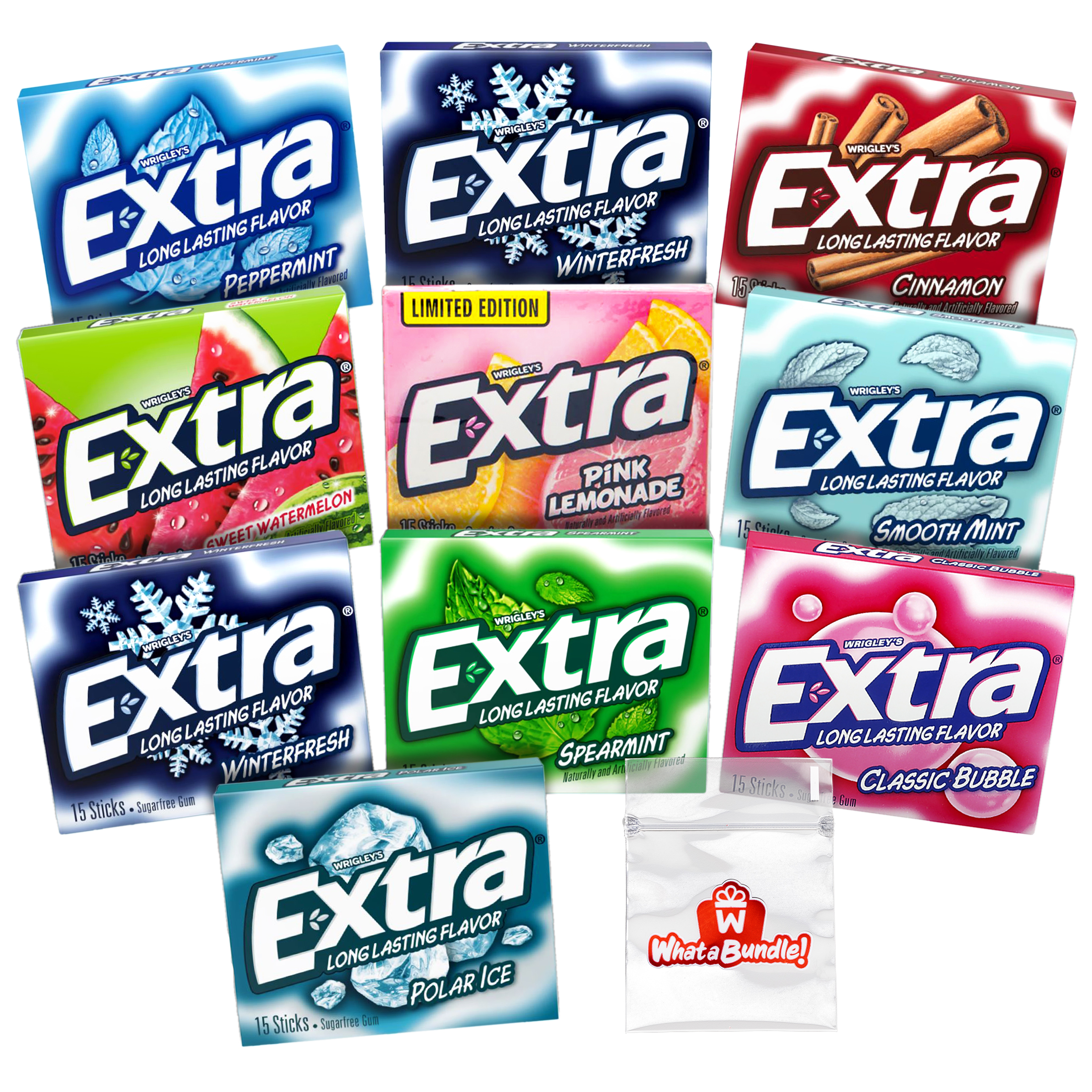 10x Packs Wrigley's Variety Flavor Chewing Gum ( 5 Sticks Per Pack ) Mix &  Match