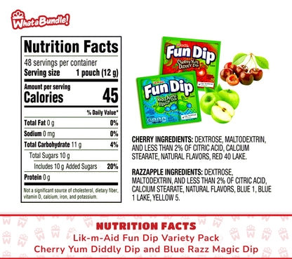 Fun Dips - Cherry & Blue Razz 96ct