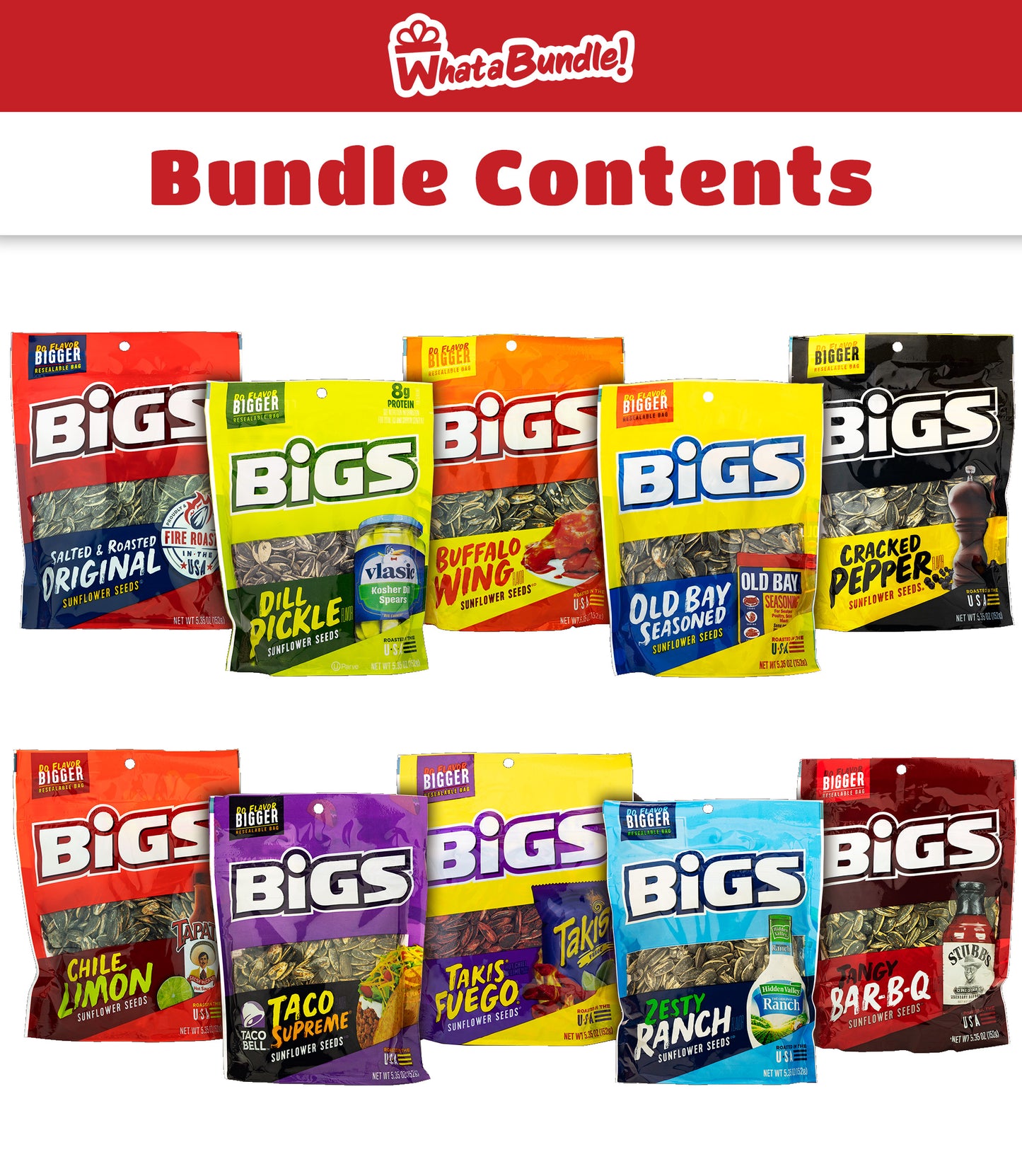 Bigs Sunflower Seeds Variety Pack