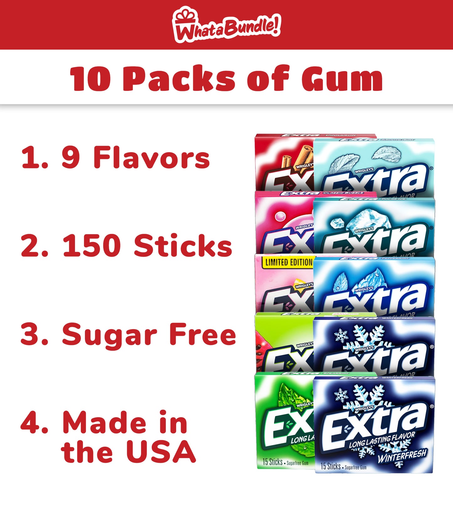 Extra Gum Variety 10 Pack