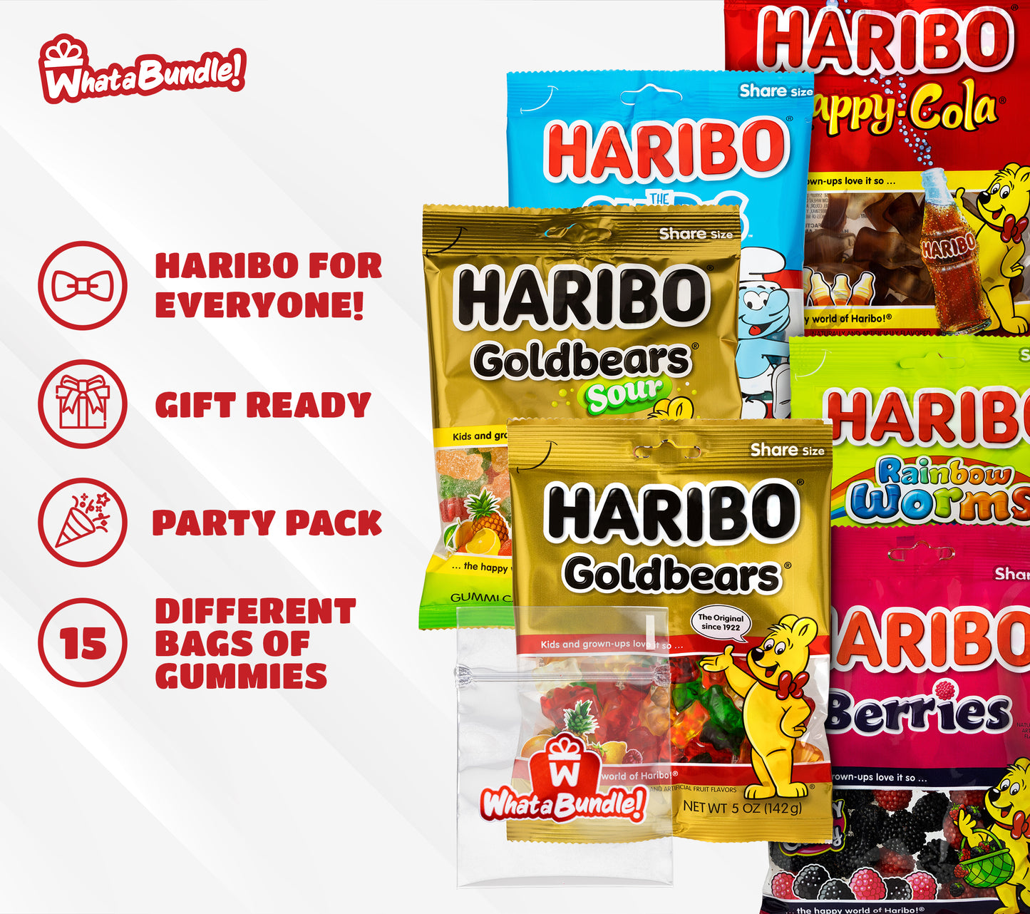 Haribo Gummies Variety Pack 15-Bags