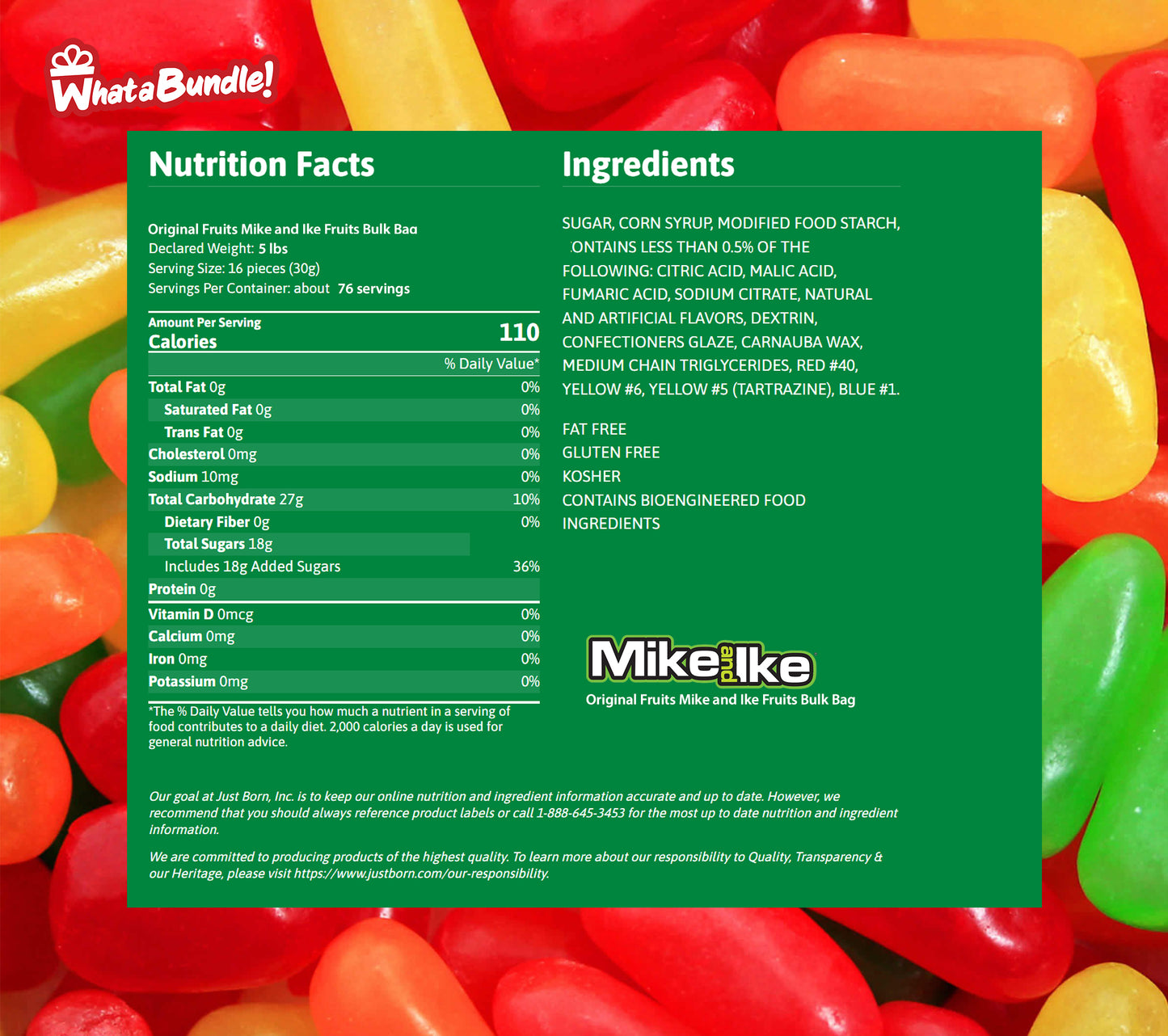 Mike and Ike Original Fruits 10 LB Bulk Pack