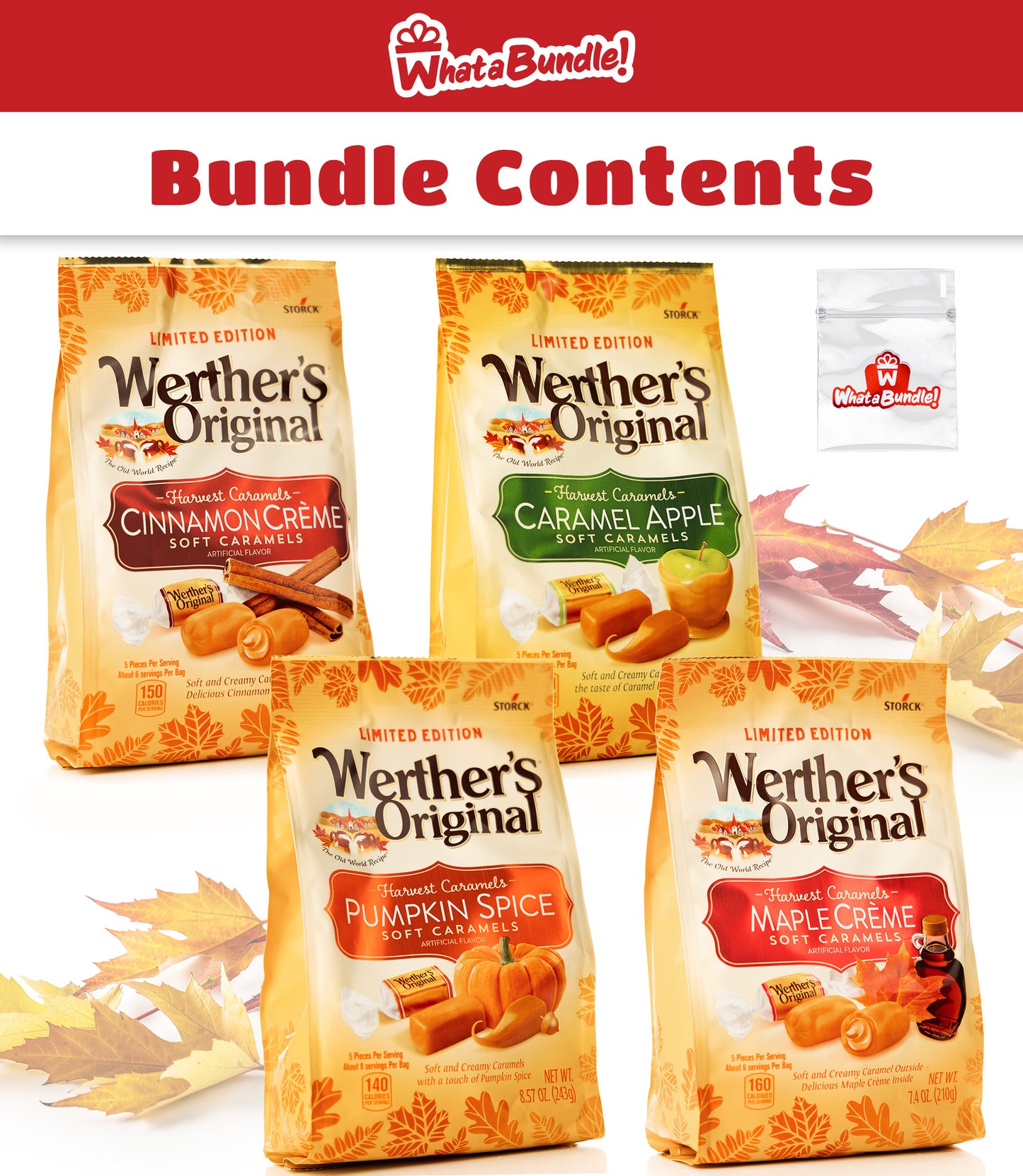 Werthers Original Fall Flavors 4pk